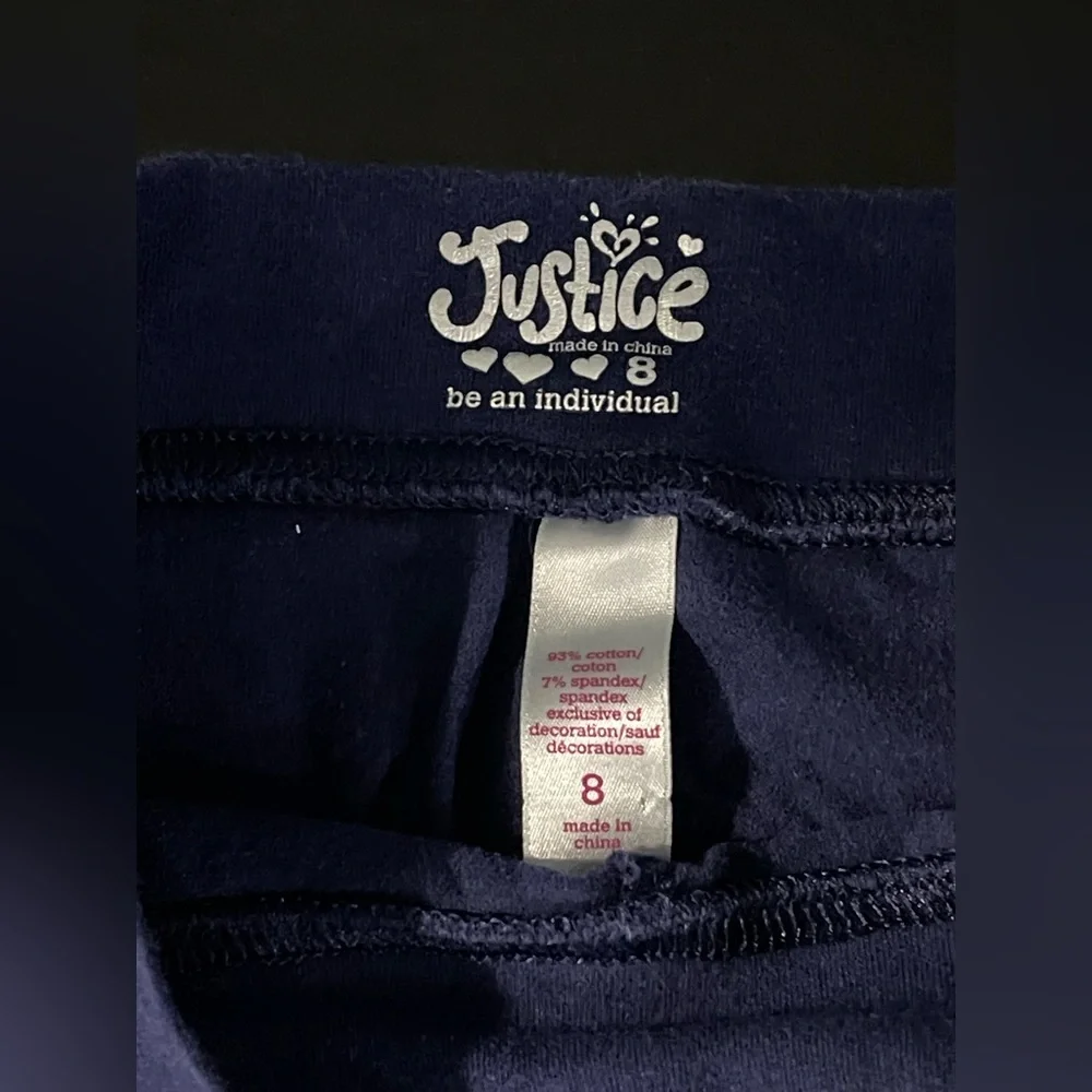 Justice Deep Blue Kids Leggings